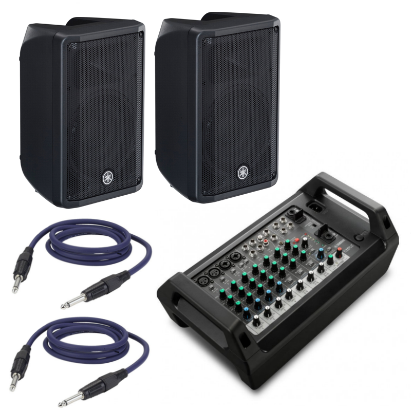 Amplified Mixer + Speaker Pair and Cables | Openaudio .it
